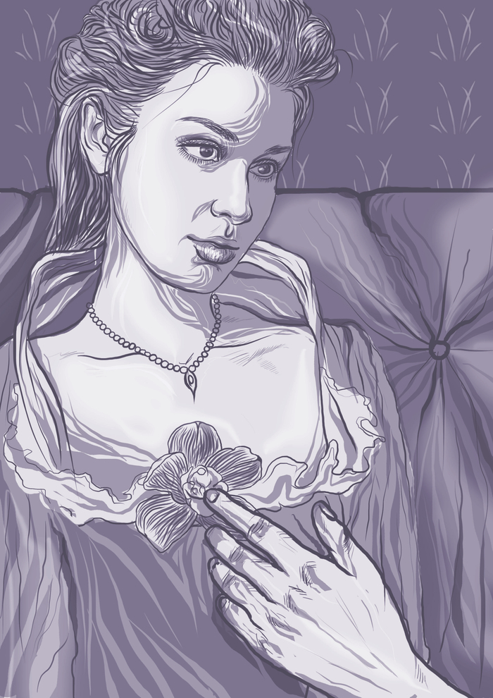 иллюстрация для книжного издания Марселя Пруста