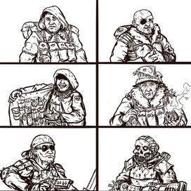 Наброски персонажей 10