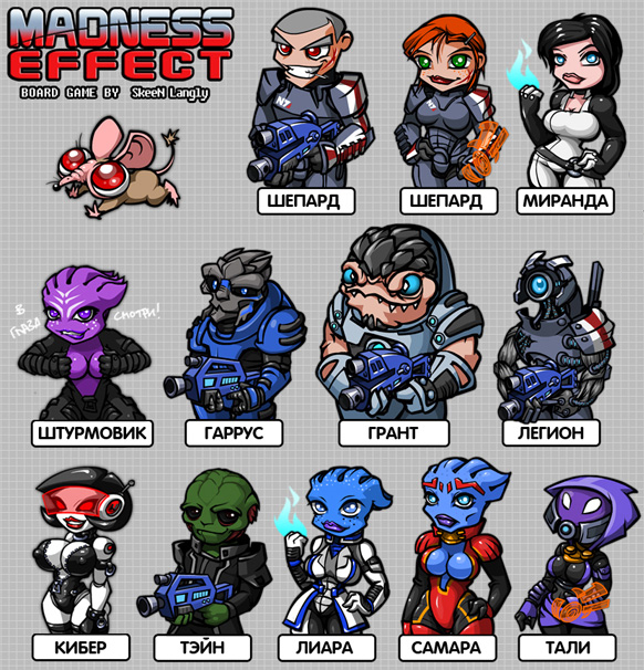 персонажи настольной игры