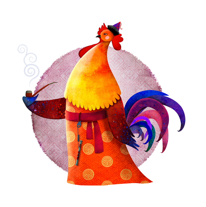 Животные восточного календаря. Петух.