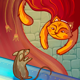 Иллюстрация для детской книжки "Кот в сапогах"