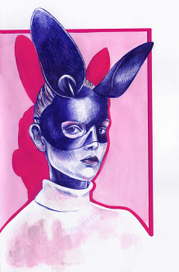 девушка в маске