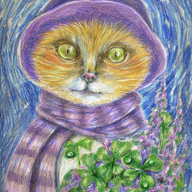 в фиолетовых тонах