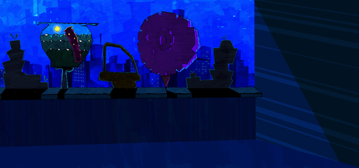 фон для мультфильма Радаст и щастье