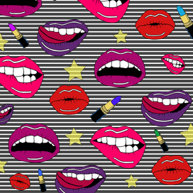 патерн губы