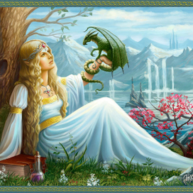 Эльфийка и дракон