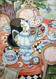 Безумное чаепитие натюрморт