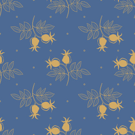 Паттерн с шиповником