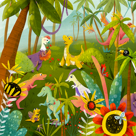 Издательство Мозаика Kids  "Динозавры"