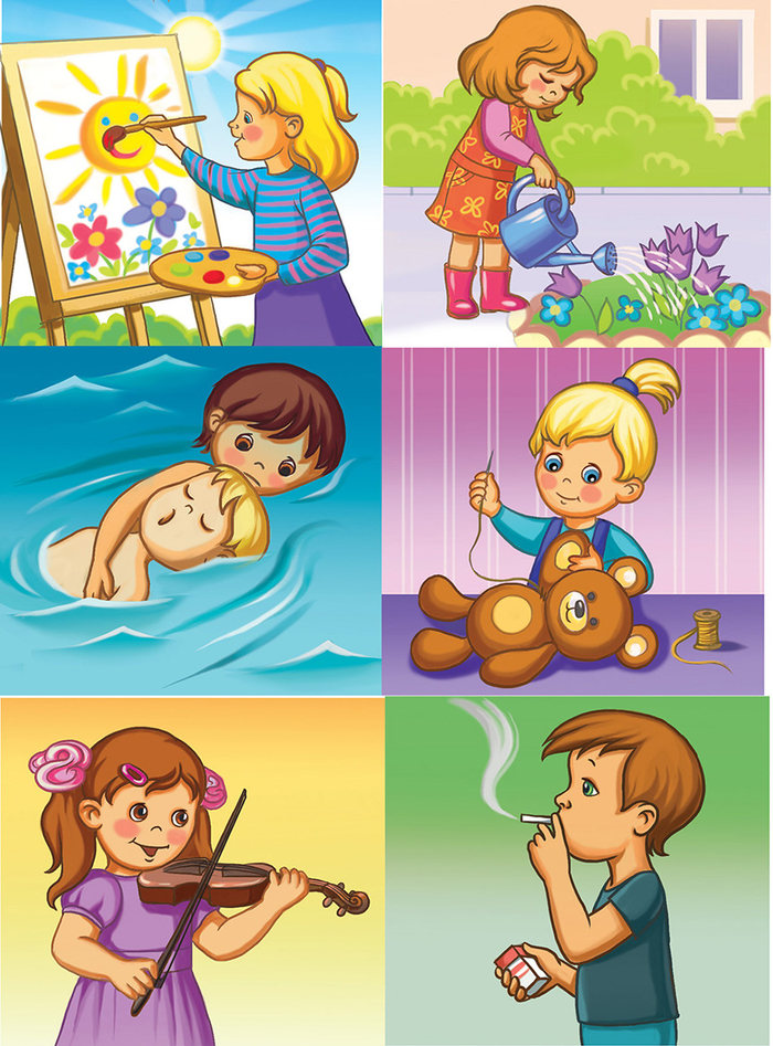 Карточки к игре " Что такое хорошо"