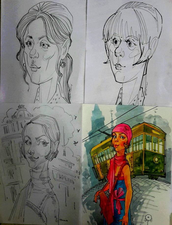 История харбина. Разработка типажей. Нина-кондуктор