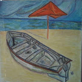 "Лодка и пляжный зонтик"