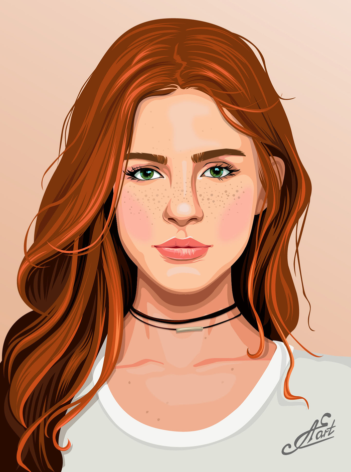 портрет девушки