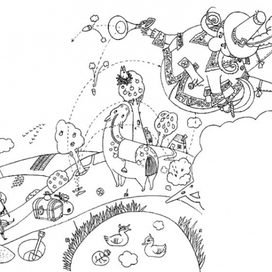 Книжка-раскраска. Даниил Хармс «Сказка»