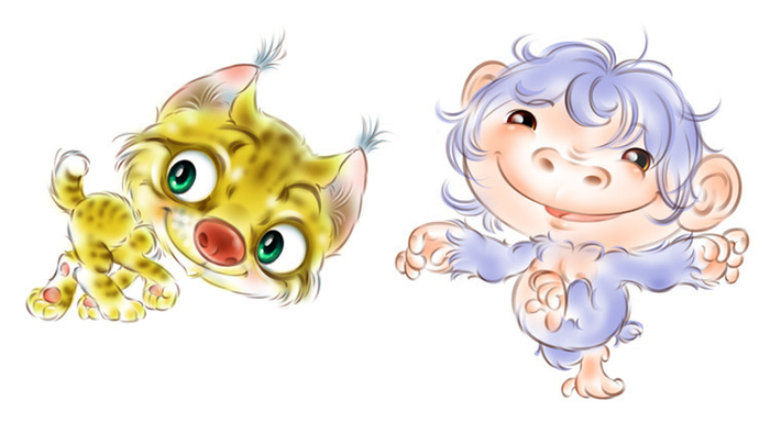 зверики для Moregrand "Весёлые пирамидки"