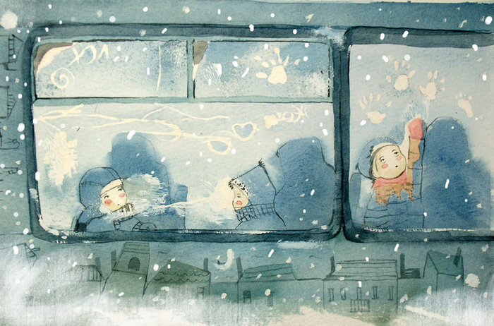 Зимние ладошки)))