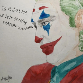 Joker watercolor