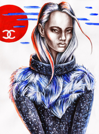 азиатка в Chanel