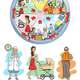 серия иллюстраций для презентации