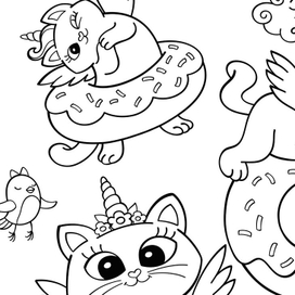 раскраска1 Единороги