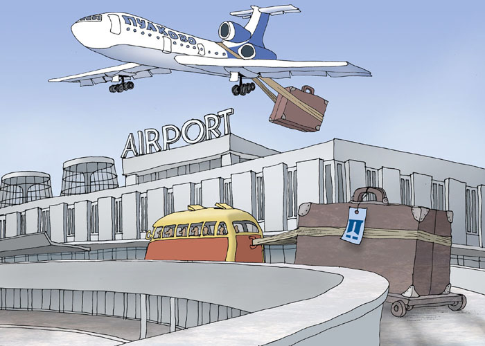 1973 год. Построено новое здание аэровокзала "Пулково-1"