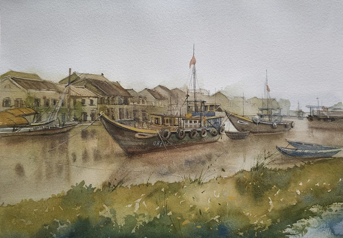 Из цикла работ "Вьетнам" Thu Bon2