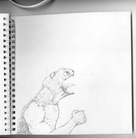 скетч рептилойда в ярости