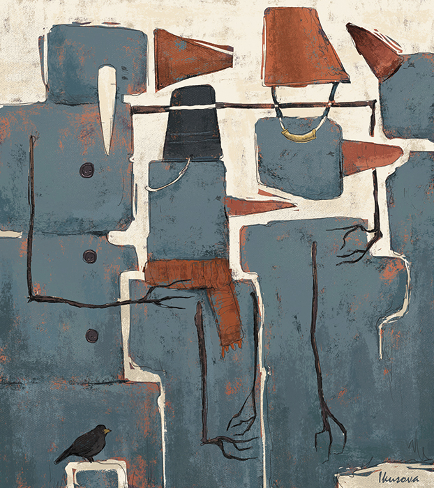 Семья снеговиков