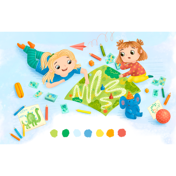 Иллюстрация из книжки "Лисенок и Пося"