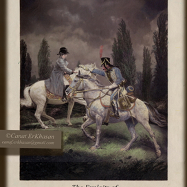 Иллюстрация к книге "Подвиги бригадира Жерара" Артур Конан Дойл.