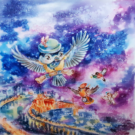 Полет над Москвой