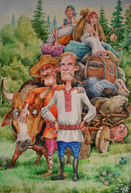 иллюстрация к сказке "Полешуки и полевики"