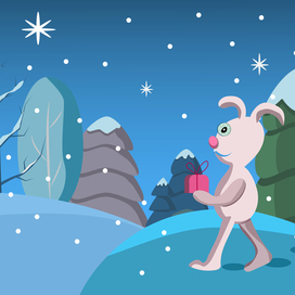 зимний заяц