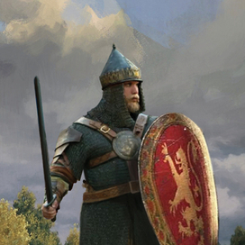 богатырь в поле