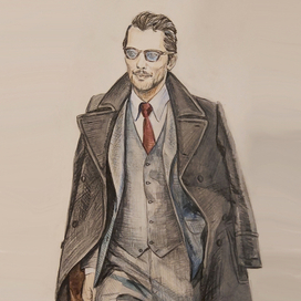 Стильный мужчина в деловом костюме