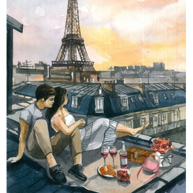 Вечер в Париже