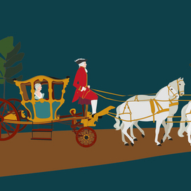 Екатерина II в карете