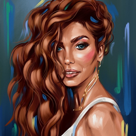 Портрет маслом. Цифровая живопись