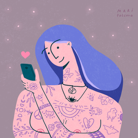 Девушка в сети