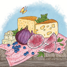 Натюрморт с инжиром