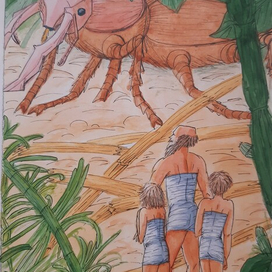 Необыкновенные приключения Карика и Вали - детская иллюстрация