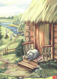 иллюстрация к сказке "Волчонок" 3