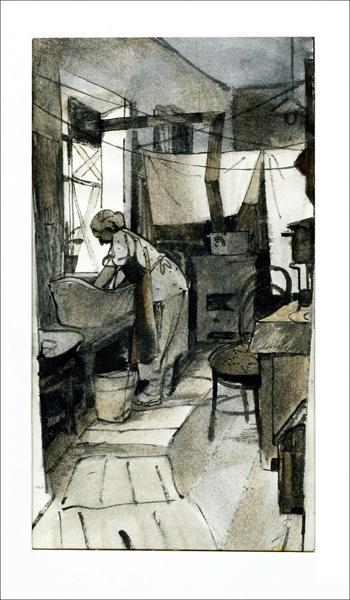 Коммунальная кухня  1943г