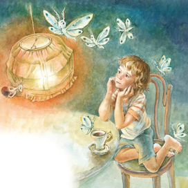 Мотылек. Иллюстрация к стихотворению.