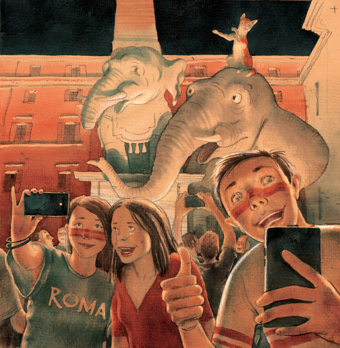 По улицам слона водили