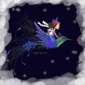 птица и девочка