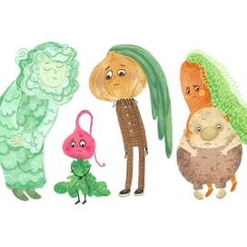 Поникшие овощи