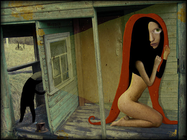 Он подсматривает!