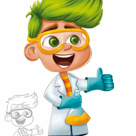 Персонаж мальчик химик 