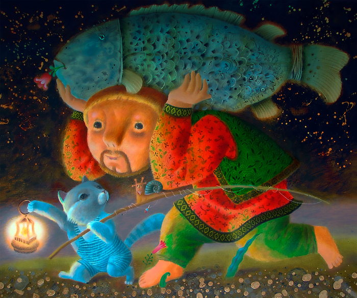 Дорогая, я несу домой большую рыбу